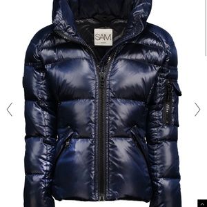 Sam freestyle down jacket, moonlight, size xs